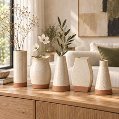 Five Vase Pottery Template Bundle